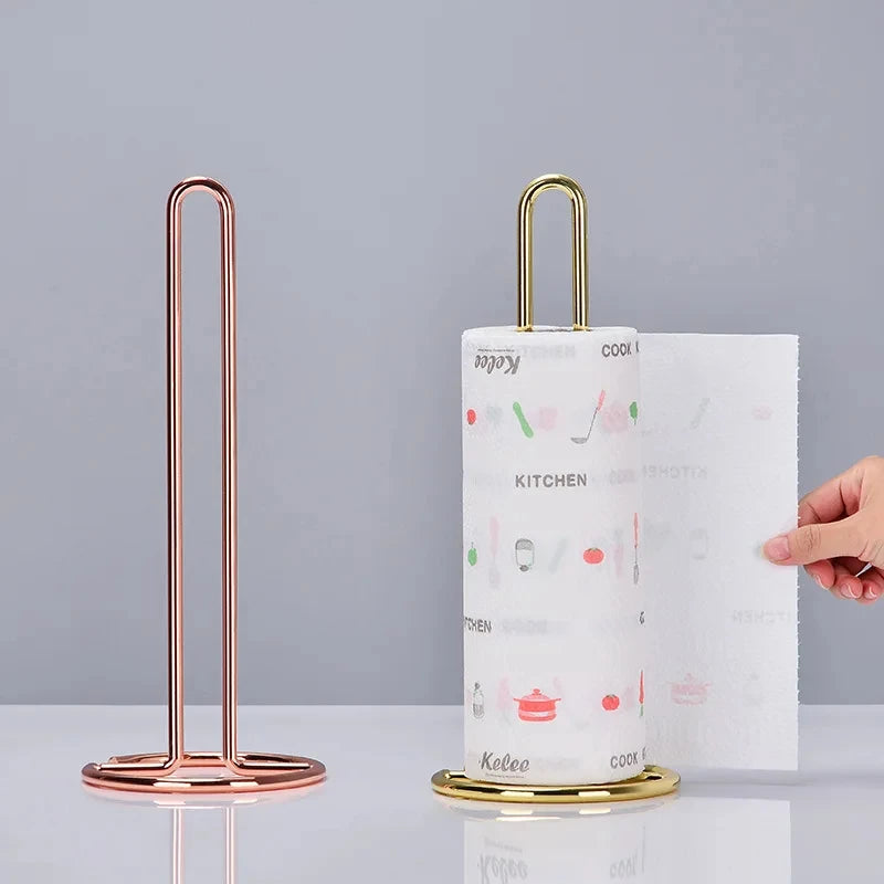 porte-rouleau en acier inoxydable pour essuie-tout et serviettes - vue 3 sur 10