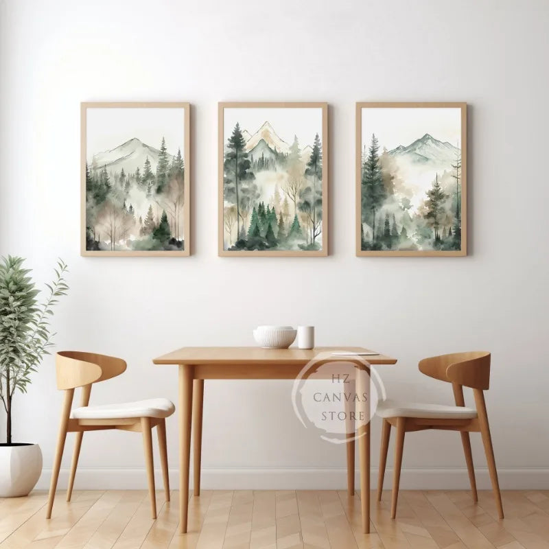 affiches et impressions de paysages de forêt art mural décoratif