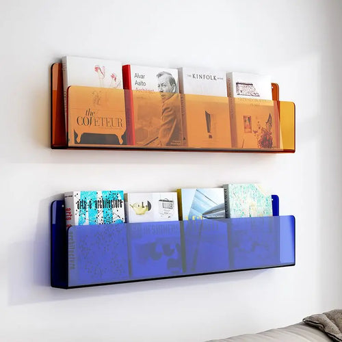 porte-revues mural en acrylique pour brochures et dossiers - vue 2 sur 17