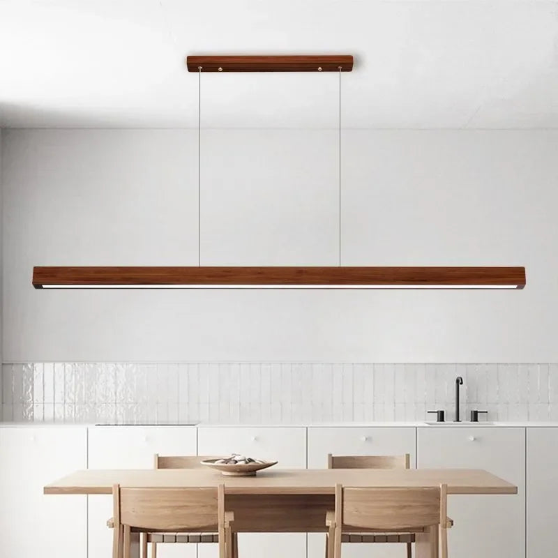 Lustre nordique Simple en bois massif