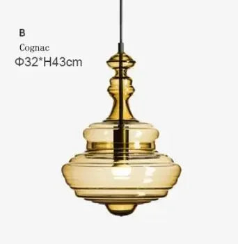 lampe suspendue en verre design moderne pour bars et cafés - vue 9 sur 12