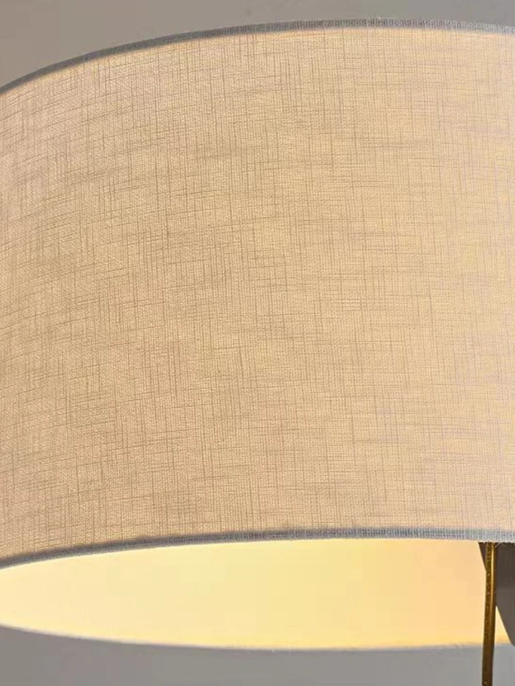 lampadaire moderne minimaliste avec abat-jour en tissu rétro - vue 5 sur 8