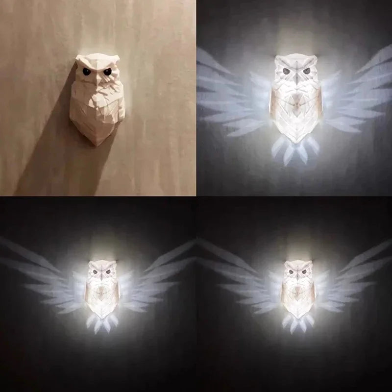 applique murale led hibou aigle décoration créative pour la maison - vue 6 sur 13