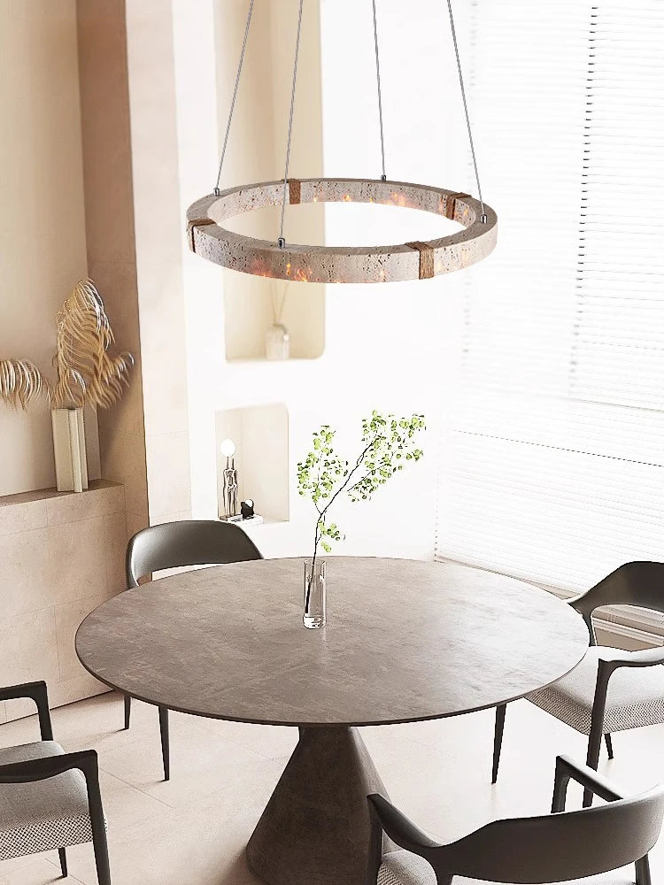 lustre tendance décoration intérieure en pierre moderne - vue 6 sur 10
