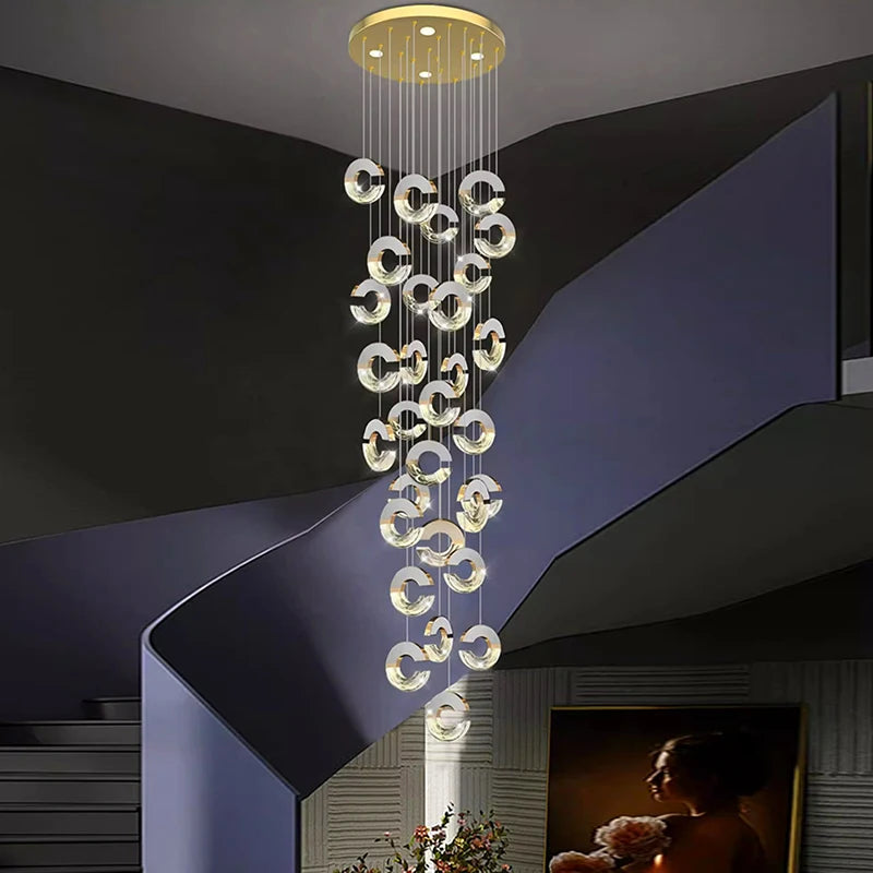 Lustre en cristal de décoration de maison moderne