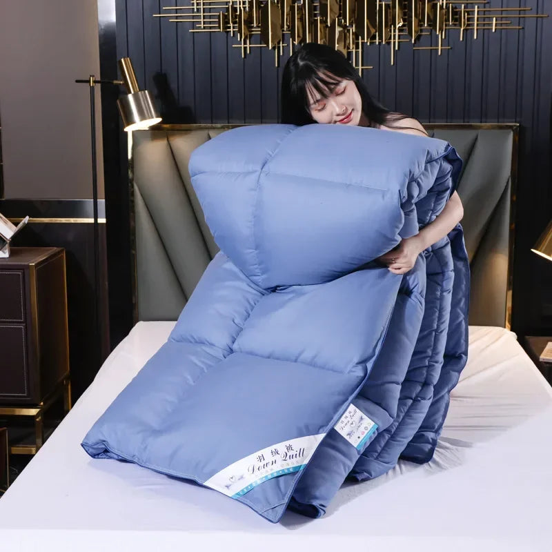 couette en coton avec 95 pourcent de duvet d'oie pour l'hiver