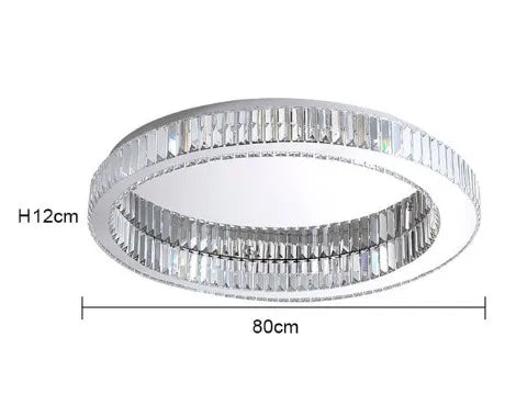 plafonnier circulaire en cristal moderne pour décoration intérieure - vue 9 sur 15