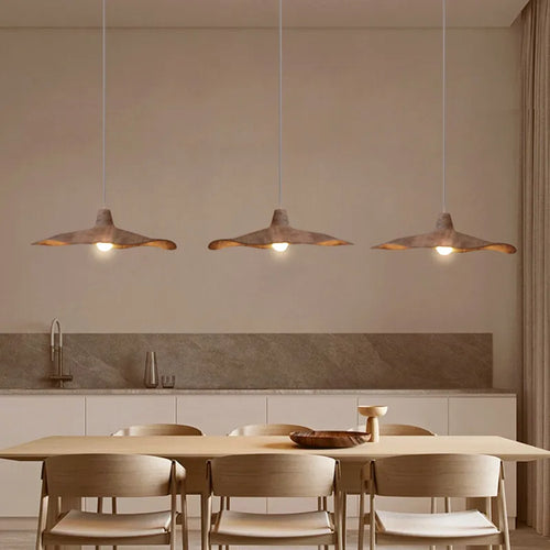 Nordique Wabi-Sabi vent salle à manger lustre salon chambre suspension lampe de chevet café maison décor Art suspendre lampes