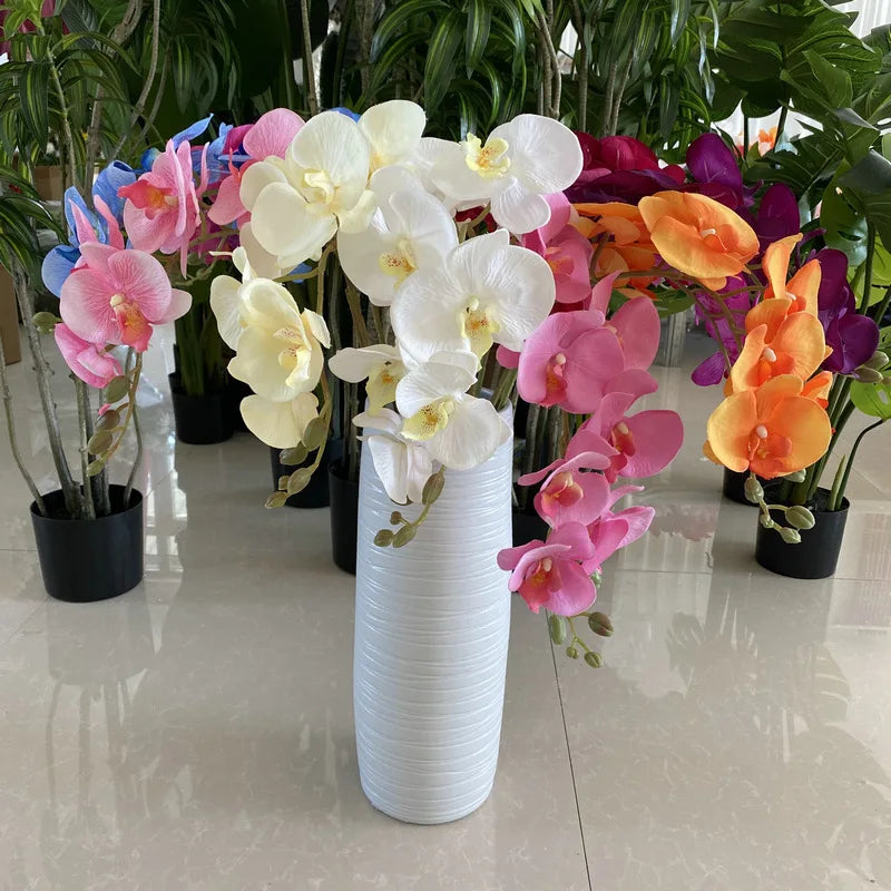 arrangement de fleurs artificielles en velours pour décoration intérieure - vue 3 sur 17
