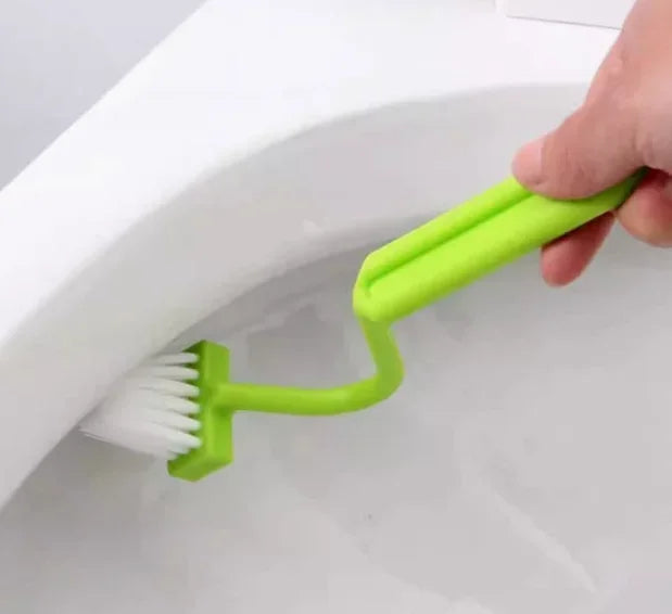 brosse de toilette incurvée à fixation murale avec poils souples - vue 6 sur 7