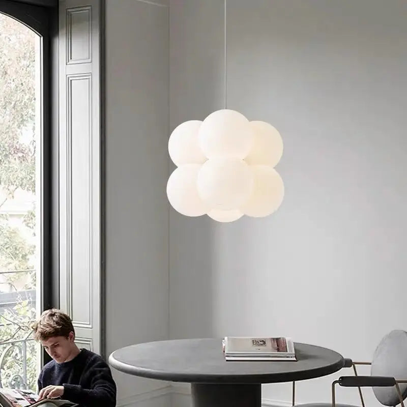 lustre en verre pour éclairage moderne intérieur décoratif - vue 3 sur 7