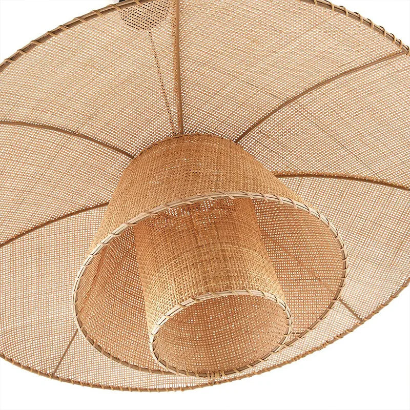 suspension en rotin style japonais pour ambiance zen - vue 4 sur 9