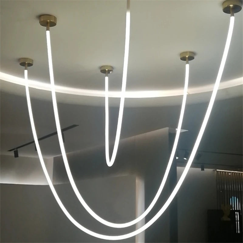 plafonnier led minimaliste en silicone style nordique 360 degrés