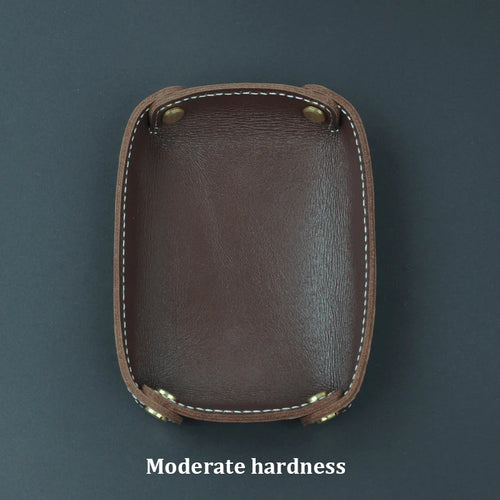 plateau de rangement en cuir véritable pour divers objets - vue 11 sur 13