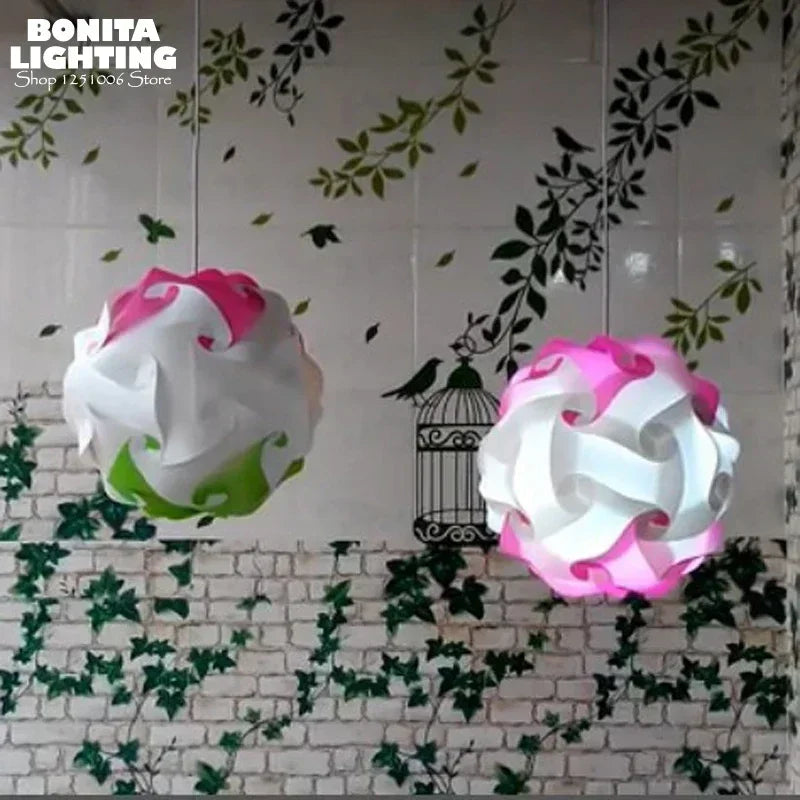 lustre hortensia à assembler pour une ambiance artistique moderne - vue 5 sur 22