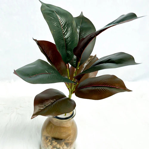plantes artificielles branche faux ficus en caoutchouc pour décoration intérieure - vue 13 sur 13