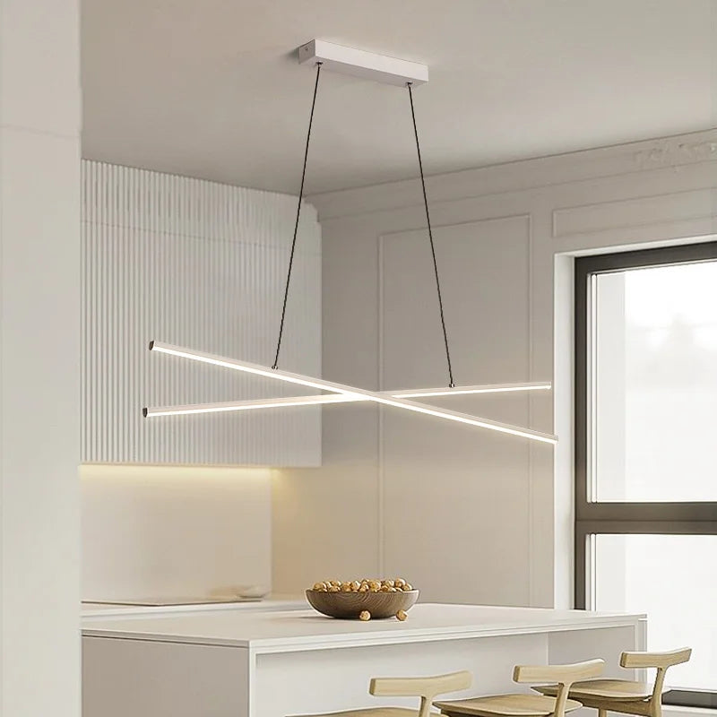 suspension LED design minimaliste moderne décorative