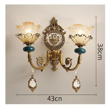 lustre en céramique avec éclairage cristal pour décoration intérieure