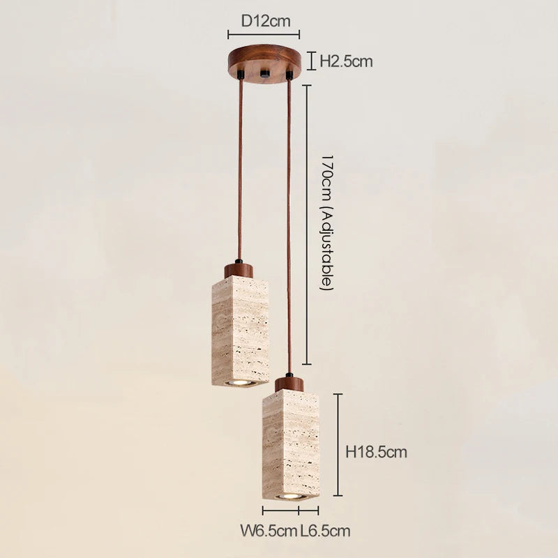 ensemble de 3 suspensions wabi sabi naturelles led - vue 8 sur 14