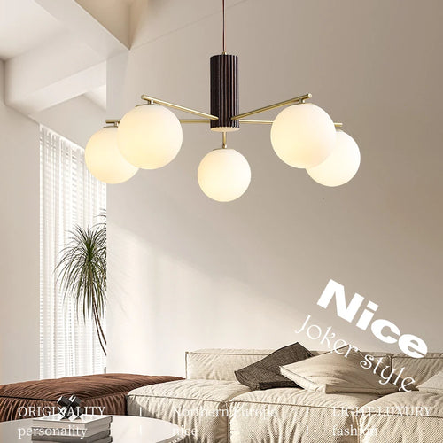 lustre japonais en cuivre style rétro médiéval pour intérieur élégant - vue 5 sur 13