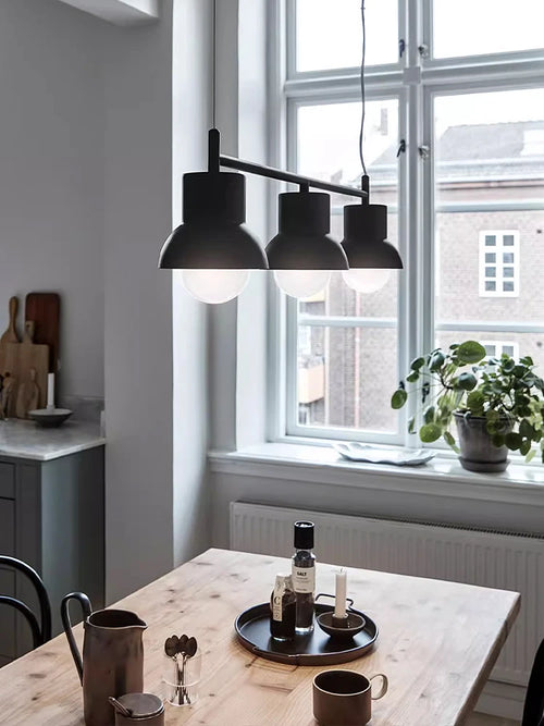lustre moderne minimaliste créatif à trois têtes personnalisable