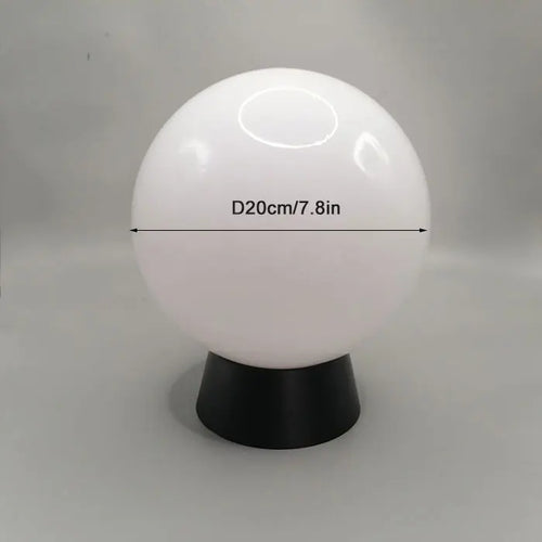 lampadaire extérieur globe noir pour éclairage de jardin et terrasse - vue 16 sur 15