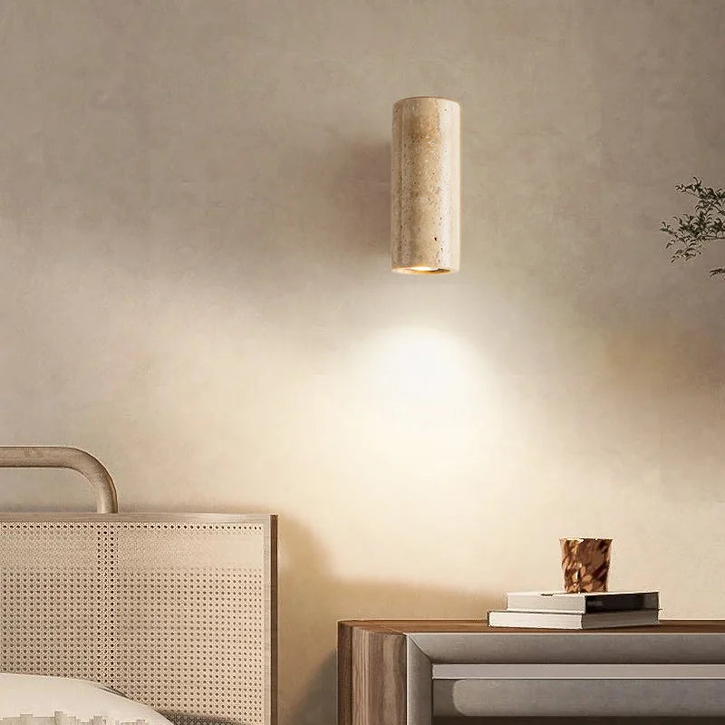 applique murale led en pierre naturelle décoration nordique - vue 4 sur 8