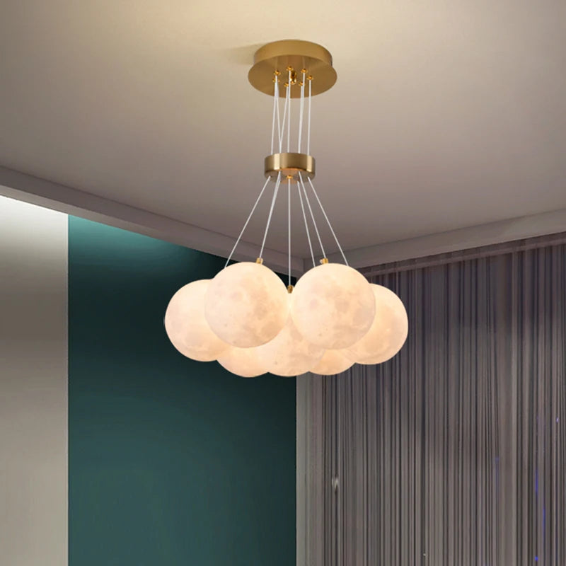 lustre led imprimé en 3d éclairage winfordo suspendu - vue 3 sur 12
