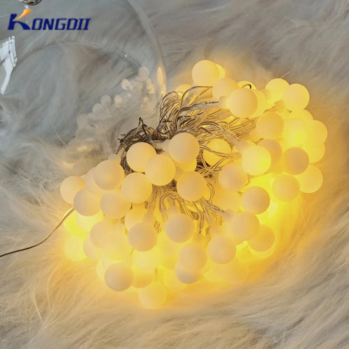 guirlande lumineuse à led en forme de boule pour extérieur et décoration - vue 2 sur 8