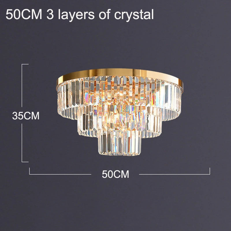 lustre en cristal luxe pour décoration intérieure et éclairage élégant - vue 9 sur 10
