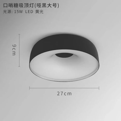 plafonnier nordique led pour éclairage intérieur moderne - vue 12 sur 15
