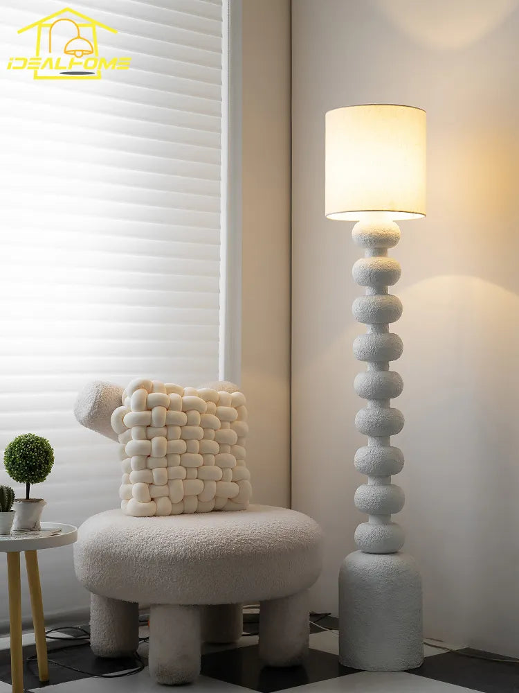 Lampadaire minimaliste wabi-sabi LED E27