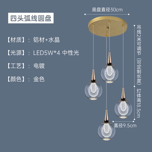 lustre moderne en cristal pour décoration intérieure animaux - vue 13 sur 13