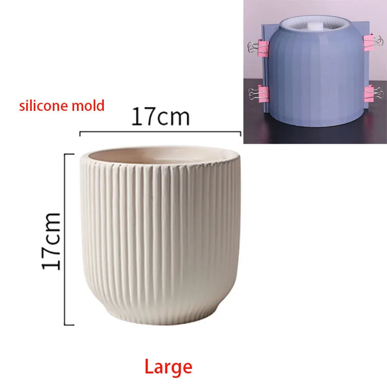 moule en silicone pour pot de fleurs créatif décoratif et pratique