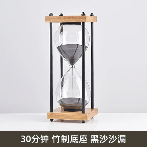 sablier en verre antichute pour enfants 30 minutes style rétro - vue 10 sur 17