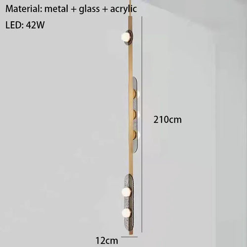 lustre led 	 style art déco suspension en verre