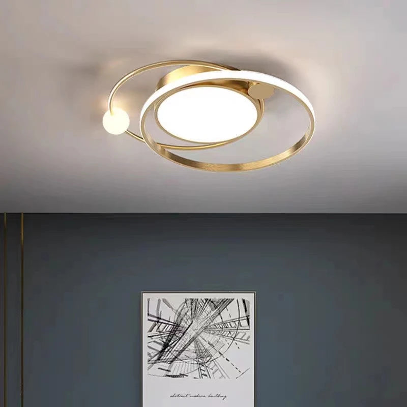 Lustre Led moderne pour chambre salon cuisine étude plafonnier ménage nordique atmosphère créative luminaire