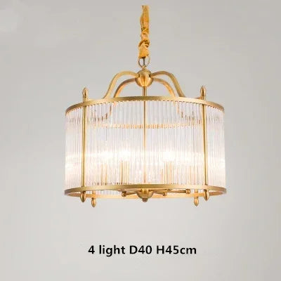 lustre moderne en cuivre avec tubes de verre led - vue 12 sur 12