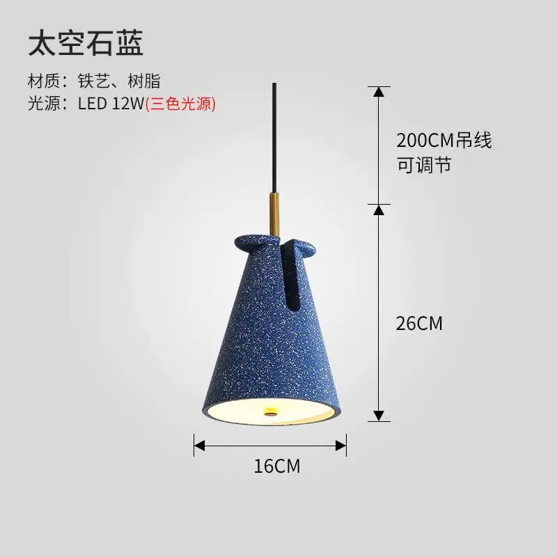suspension nordique en terrazzo pour un éclairage moderne - vue 11 sur 12