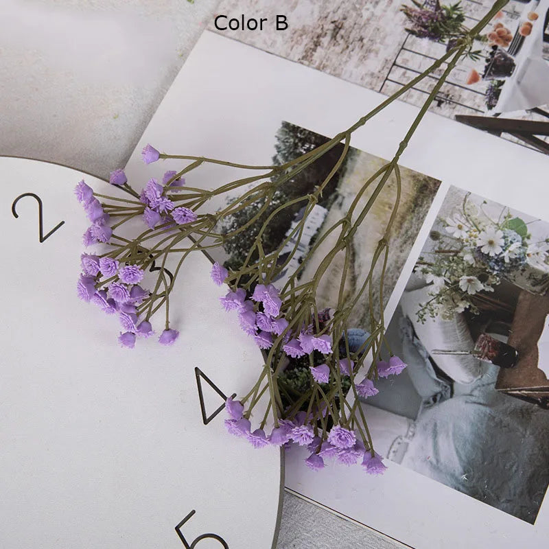 90 têtes de fleurs artificielles pour décorations variées et bricolage - vue 11 sur 12