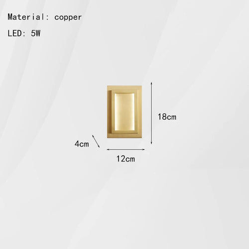 applique murale led en cuivre pour ambiance hôtelière