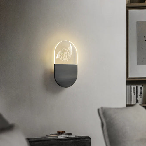 applique murale led minimaliste en cuivre pour intérieur élégant - vue 3 sur 8