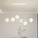French White Pendant Lamps Dining Table Hanging Light for Living Room Bar Kitchen Island Bar Chandelier E27 Bulb included 220V
