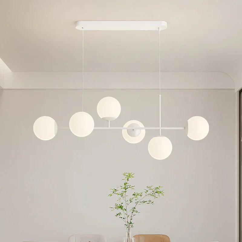 French White Pendant Lamps Dining Table Hanging Light for Living Room Bar Kitchen Island Bar Chandelier E27 Bulb included 220V - vue 2 sur 6