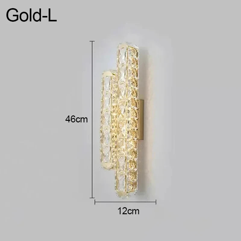 applique murale led ovale en cristal pour décoration intérieure - vue 12 sur 14