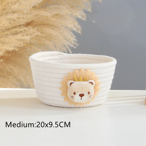 panier de rangement tissé animaux pour jouets et divers objets - vue 21 sur 21