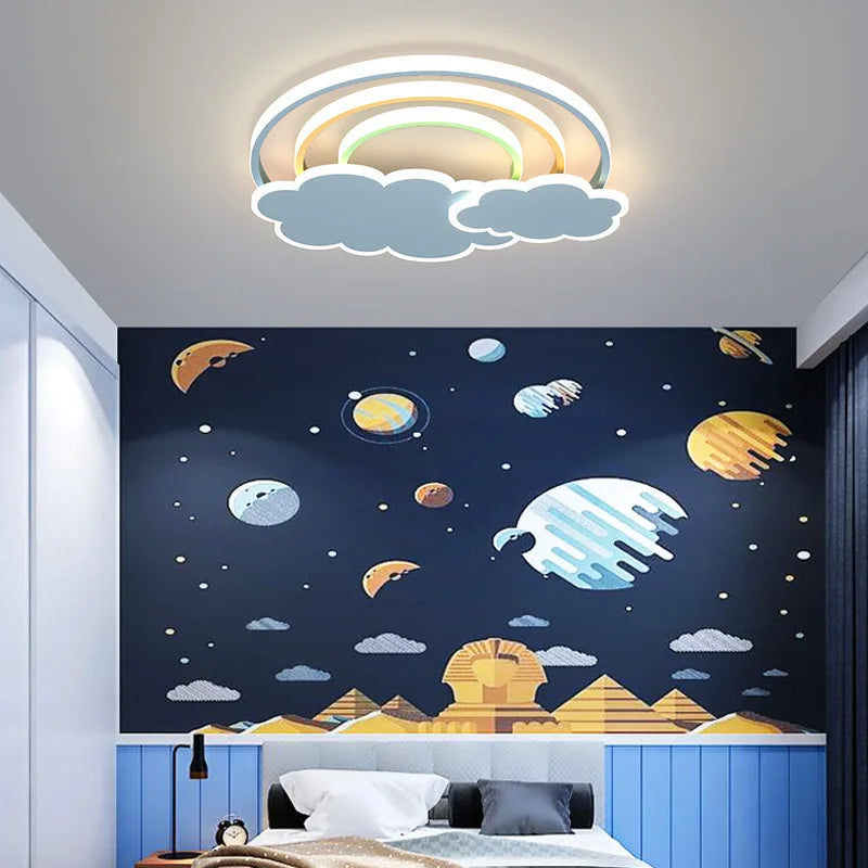 Plafonnier Arc-en-ciel nuage enfants bébé enfant chambre