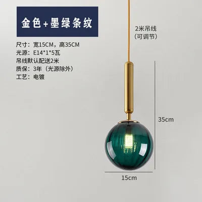 suspension moderne en verre pour décoration intérieure élégante - vue 14 sur 24