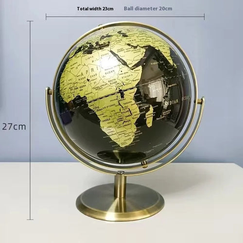 carte du globe rétro pour décoration éducative et géographique - vue 9 sur 9