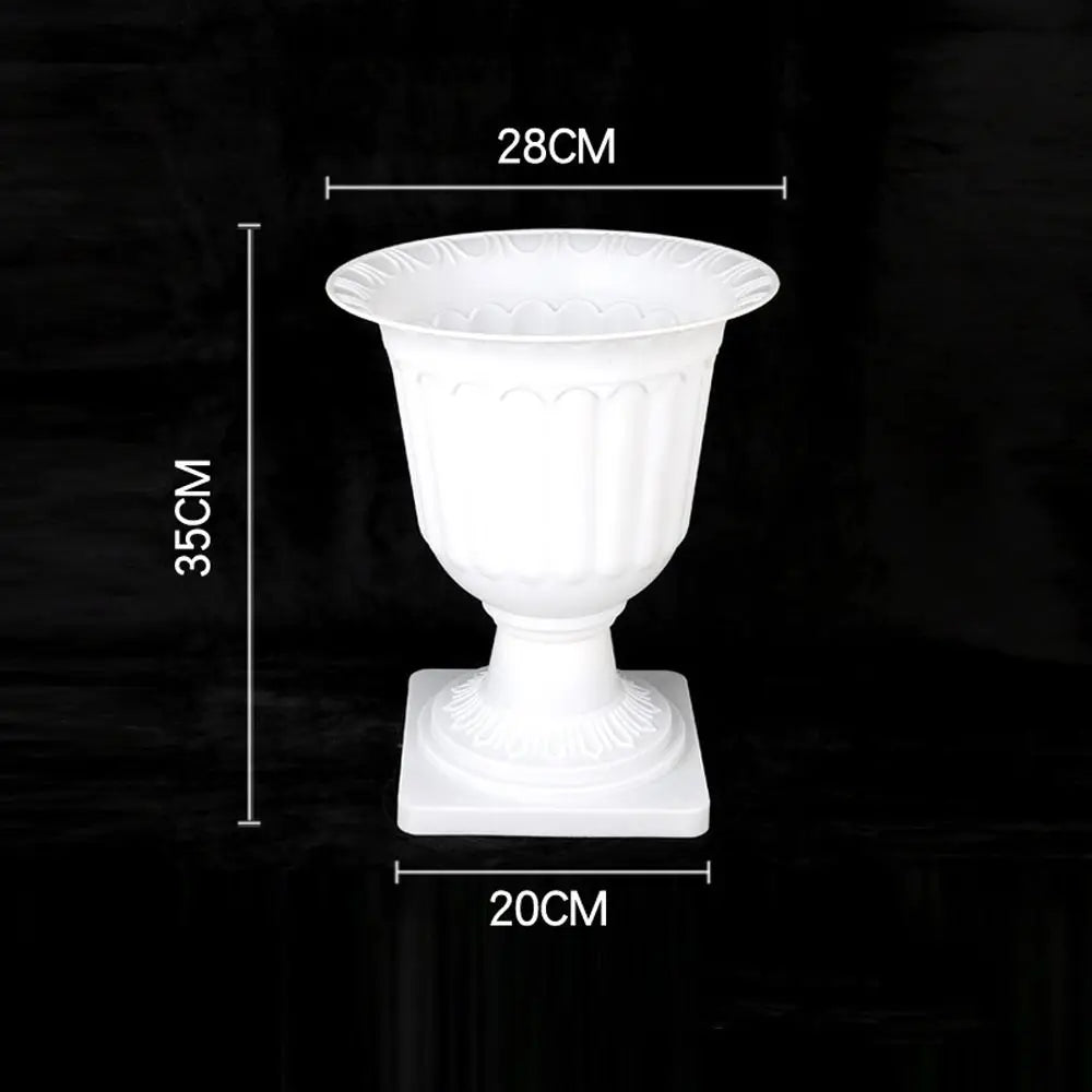pot de fleurs romain en plastique style rétro romantique pour événements - vue 8 sur 13
